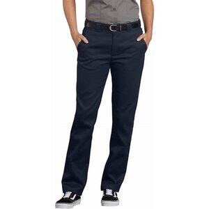 NWT Dickies Navy Flex Work Pant Slim Straight Leg sz 6